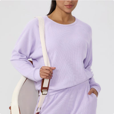 Blusa Deportiva Holgada de Manga Larga para Mujer - Image 11