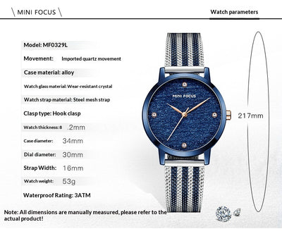 Reloj Silk Dial con Malla de Diamantes - Image 9