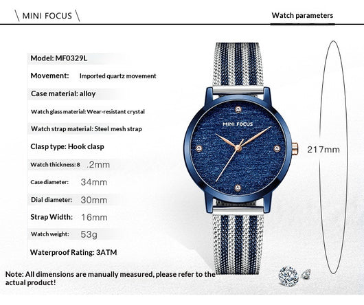 Reloj Silk Dial con Malla de Diamantes - Image 9