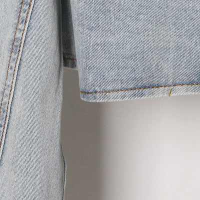 Chaqueta Denim Cropped con Cordones Laterales - Image 16