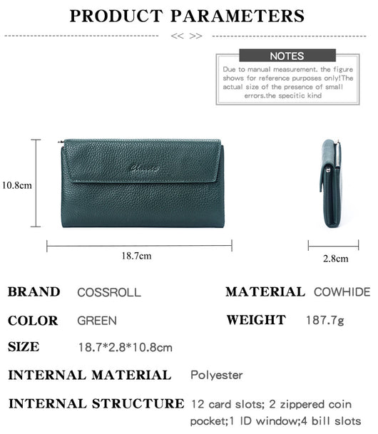 Billetera de Cuero Genuino Premium - Cartera Manual de Piel de Res - Image 13