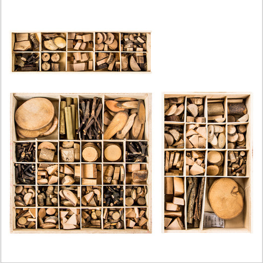Juguete Educativo de Madera Natural - Bloques de Arte DIY para Niños Creativos - Image 4
