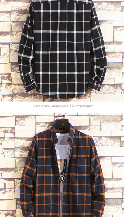 Camisa de Cuadros Casual para Hombre - Manga Larga Otoño Invierno - Image 16