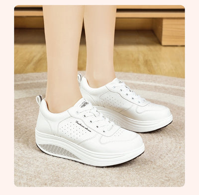 Tenis Deportivos Blancos para Mujer con Suela Gruesa - Image 10