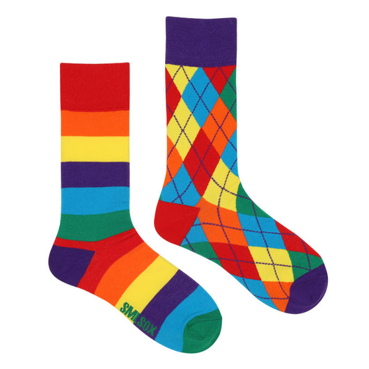 Calcetines Retro Asimétricos para Parejas - Algodón Cómodo Unisex - Image 56