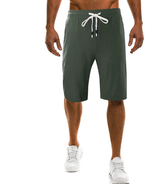 Pantalones Casuales de Algodón y Lino para Hombre - Image 4