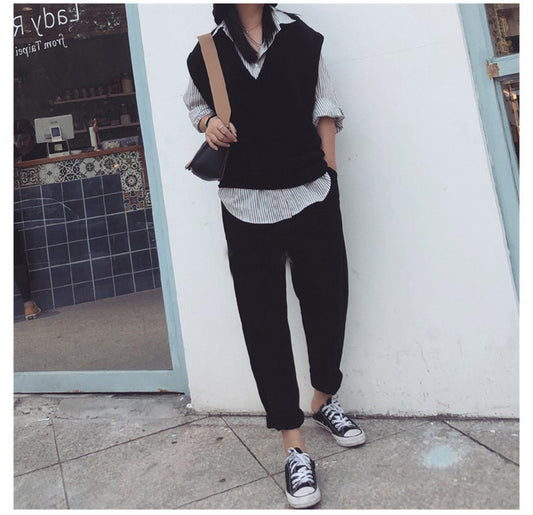 Chaleco Suelto Coreano para Mujer Talla Grande