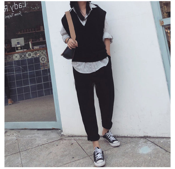 Chaleco Suelto Coreano para Mujer Talla Grande