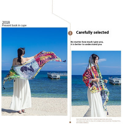 Bufanda Étnica Larga Estilo Coreano para Verano y Otoño - Image 47