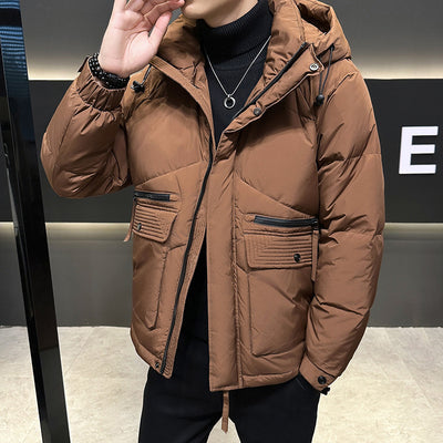 Abrigo Plumas Estilo Hong Kong - Chaqueta Trendy Impermeable