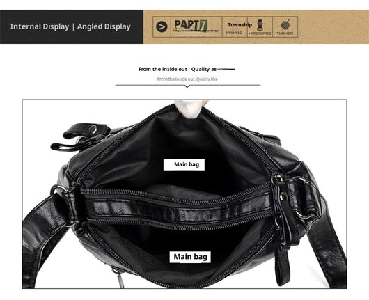 Bolso Bandolera de Cuero Suave para Mujer Madura - Elegancia y Comodidad - Image 17