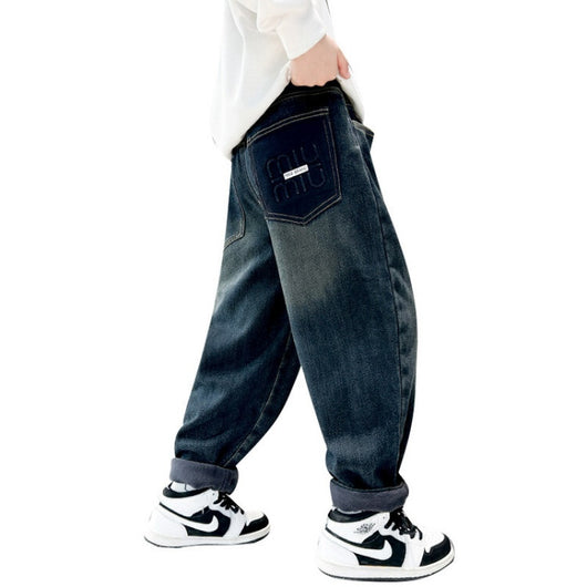 Pantalones Gruesos Cálidos Estilo Coreano para Niños - Image 7