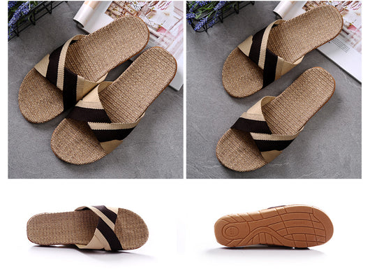 Pantuflas Antideslizantes de Lino Cómodo - Image 15