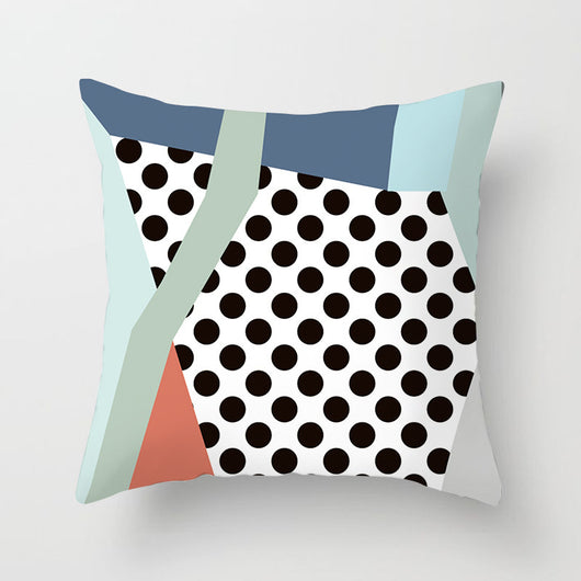 Funda de Almohada Geométrica Moderna en Poliéster Peachskin - Image 8