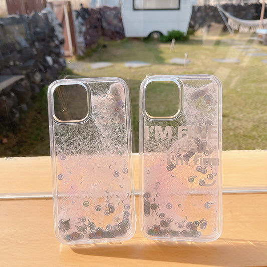 Funda Protectora con Efecto Quicksand y Brillo Acrílico - Image 2