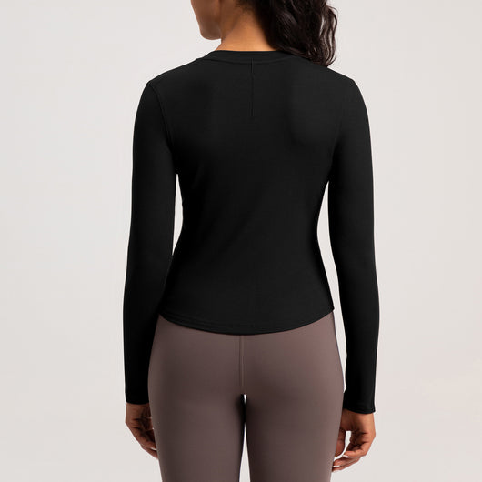 Playera Deportiva de Manga Larga para Yoga y Running - Image 2