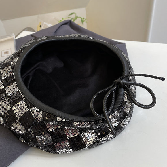 Boina de Terciopelo Retro - Gorro Artista Versátil y Cálido