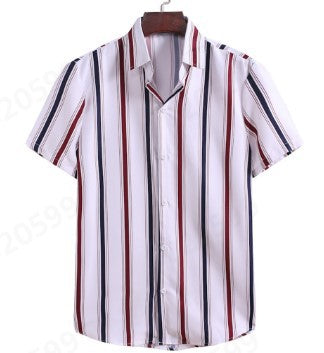Camisa Casual de Rayas Personalizables para Hombre - Image 11