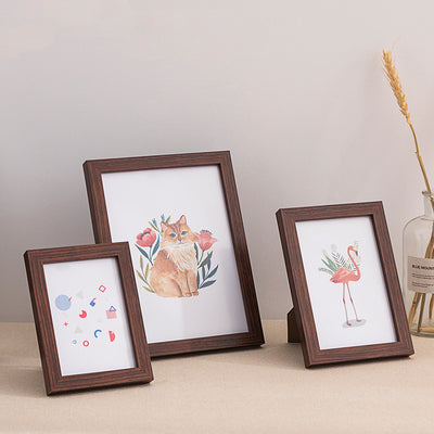 Juego de Marco de Fotos en Madera Natural para Pared - Image 10
