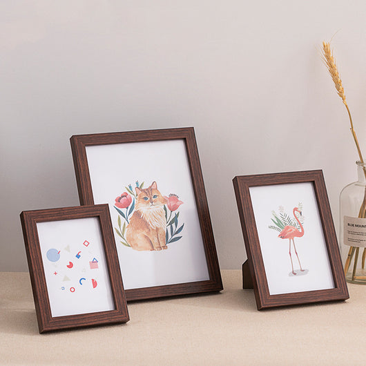 Juego de Marco de Fotos en Madera Natural para Pared - Image 10