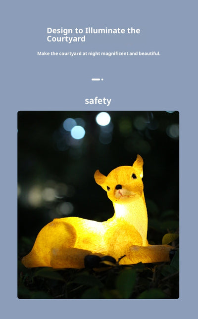 Lámpara Solar Decorativa con Forma de Animal para Jardín - Image 18
