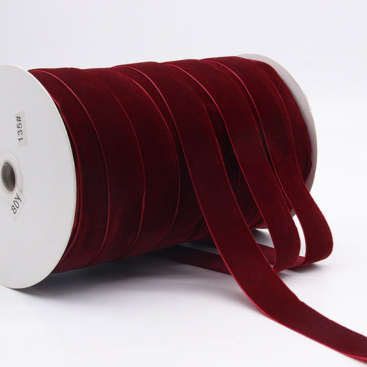 Cinta de Terciopelo de Color Liso para Manualidades y Decoración - Image 19