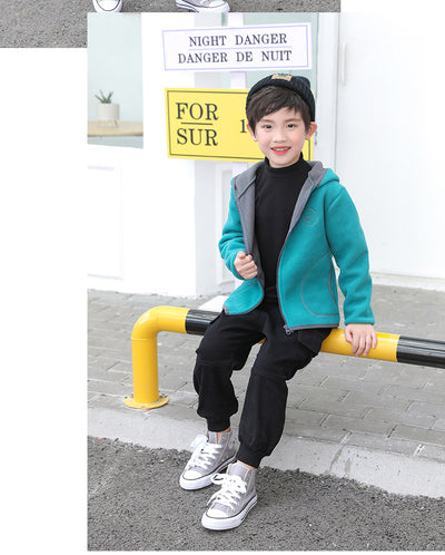 Conjunto Infantil Cardigan Polar con Capucha - Image 32