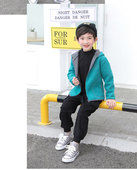 Conjunto Infantil Cardigan Polar con Capucha - Image 32