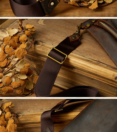 Bolsa de Pecho Personalizada en Cuero Genuino Hecha a Mano - Image 11