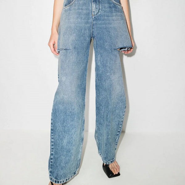 Jeans de Corte Moderno con Lavado Artesanal - Primavera Verano