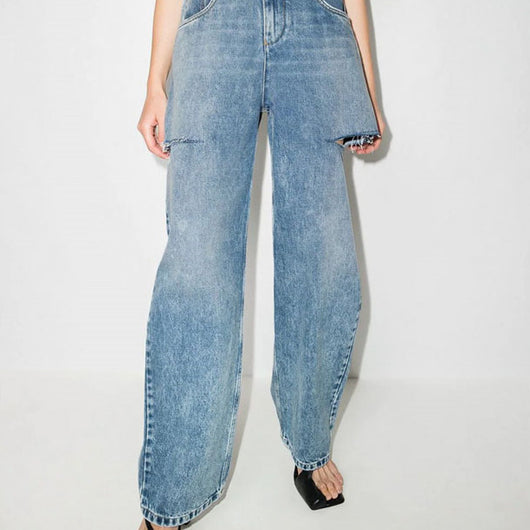 Jeans de Corte Moderno con Lavado Artesanal - Primavera Verano