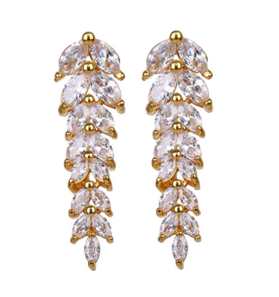 Aretes Largos de Circonita AAA con Estilo Creativo Elegante - Image 3