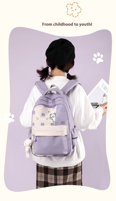 Mochila Escolar Osito Tierna Grande y Ligera para Primaria - Image 15