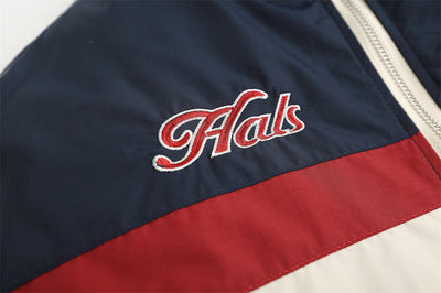 Chaqueta Acolchada de Algodón con Bordado de Letras y Contraste de Colores - Image 12