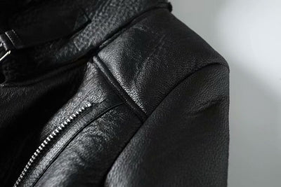 Chaqueta de Cuero Sintético Cordero Invierno - Image 9