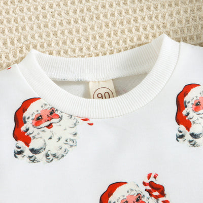 Suéter Estampado Cuello Redondo Manga Larga para Niños - Image 12