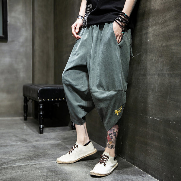 Pantalones Harem de Seda Helada - Comodidad Casual Premium