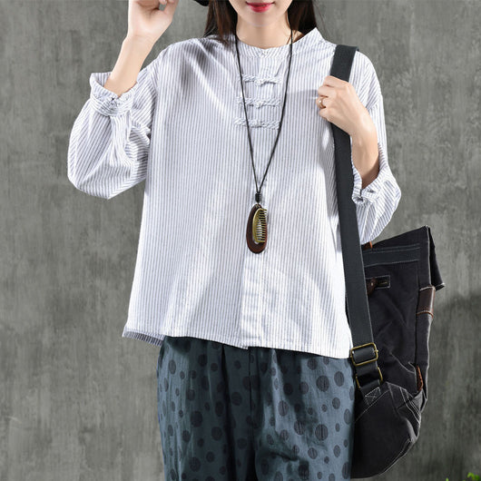 Camisa Cuadriculada Oversize Vintage con Detalles de Encaje - Image 19