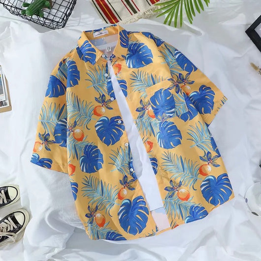 Camisa Estampada de Manga Corta para Hombre - Image 12
