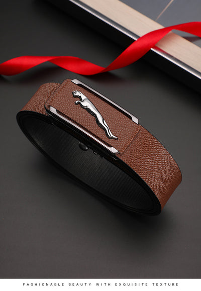 Cinturón de Cuero para Hombre con Hebilla Automática sin Agujeros - Image 15