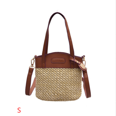 Bolsa de Playa Tejida con Asa - Bolso Mensajero Portátil de Fibra Natural - Image 8