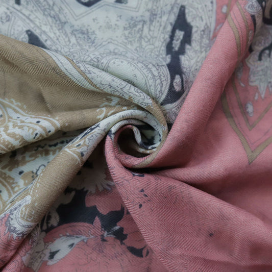 Pañuelo de Seda con Estampado de Anacardo - Image 2
