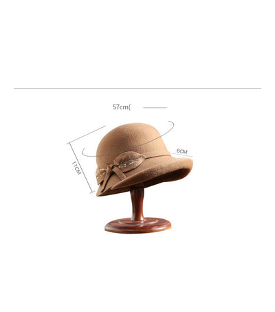 Sombrero de Fieltro de Lana Pura para Mujer - Image 7