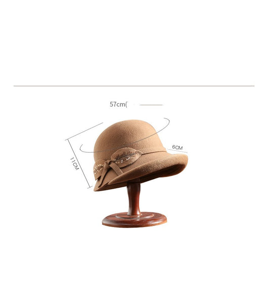 Sombrero de Fieltro de Lana Pura para Mujer - Image 7