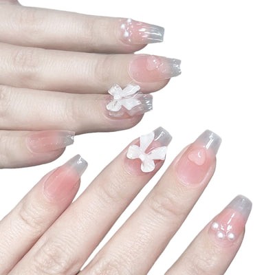 Stickers de Uñas Moño Rosa Pastel - Image 5