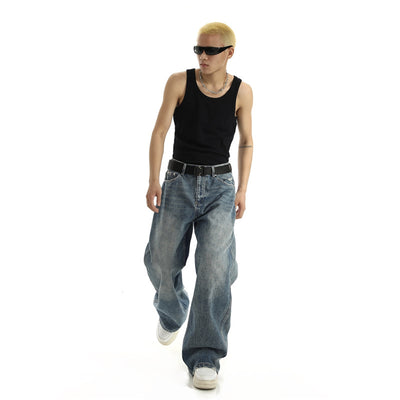 Jeans Skinny Retro Estilo Americano para Hombre - Primavera Verano - Image 3