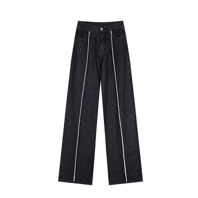 Jeans Cintura Alta con Diseño de Línea Elegante - Image 7