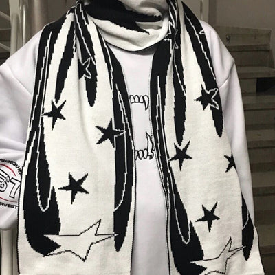 Bufanda de Estilo Oscuro Elemento Fuego - Colección Otoño Invierno Europa y América - Image 5