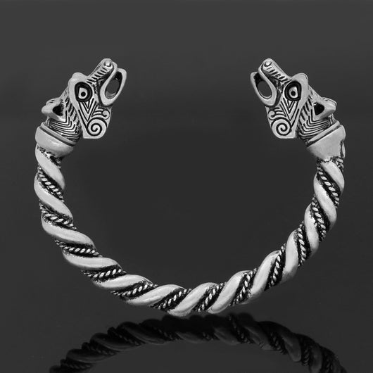 Pulsera Vikinga Nórdica Personalizada para Hombre - Diseño Lobo Celta - Image 3