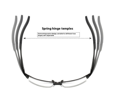 Lentes Deportivos Semiarmazón para Hombre - Montura Óptica Clásica - Image 10